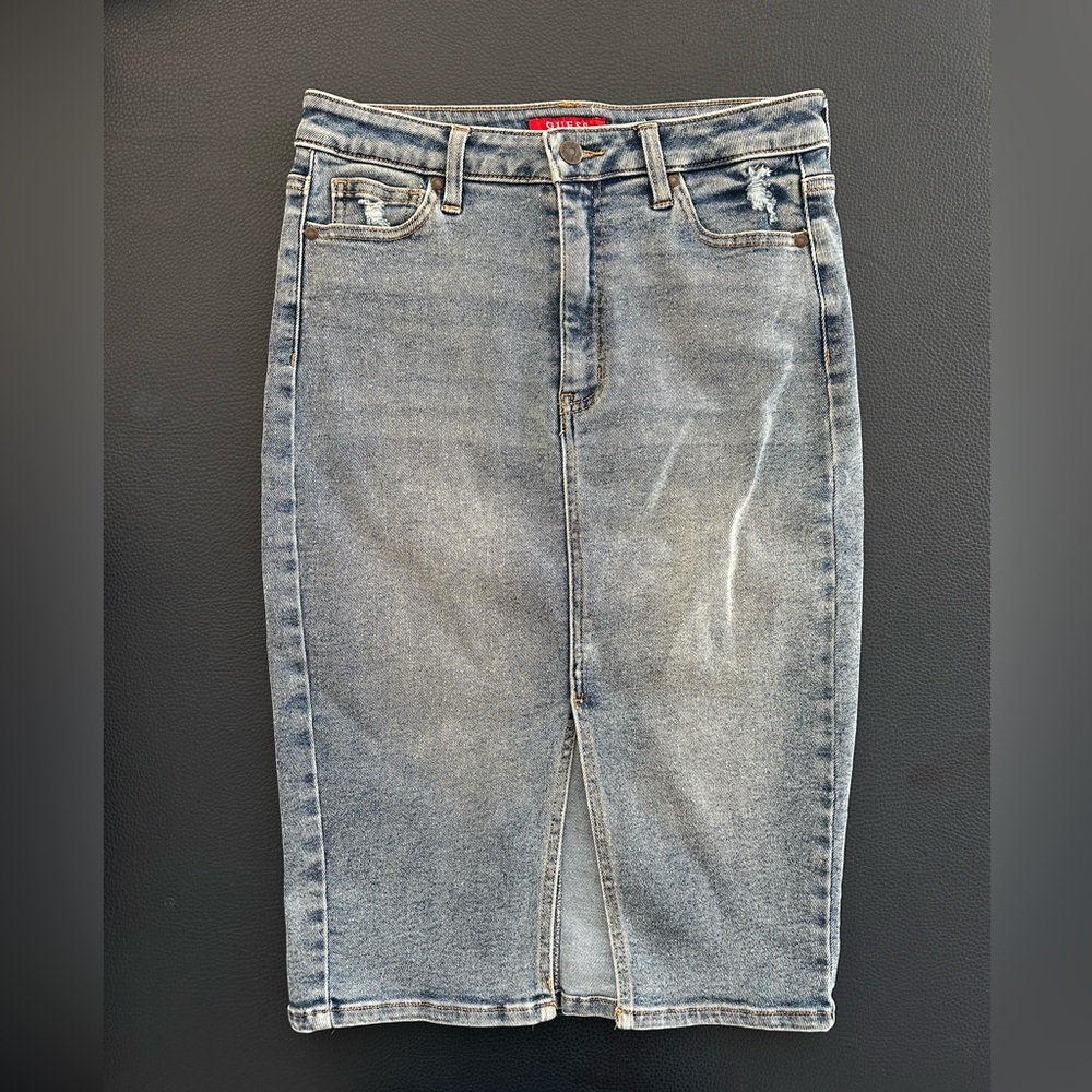 Guess Denim Midi Skirt